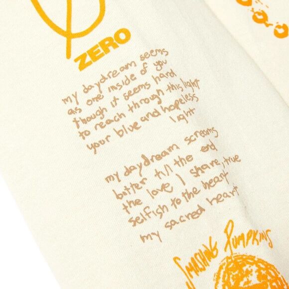 Huf x Smashing Pumpkins Crush Long Sleeve T-Shirt Bone Natural 2XL XXL - NEW - Picture 4 of 7